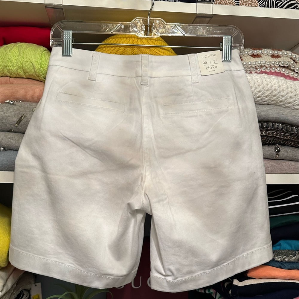Women's White Shorts - Picture 2 of 11